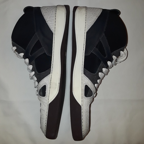 LANVIN Mixed-Fabric High Sneaker - Picture 4 of 7